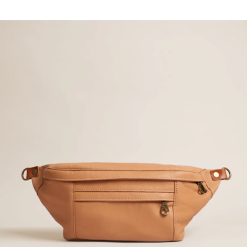 Cross Your Heart Sling - Leather Butterscotch and Adjustable Crossbody Strap